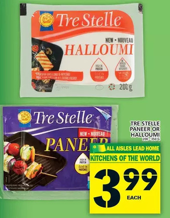 Food Basics Tre stelle paneer or halloumi offer