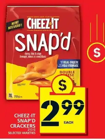 Food Basics Cheez-it snap'd crackers offer
