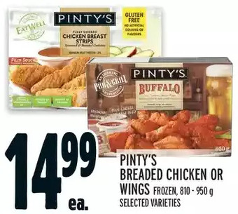 Metro Pinty's breaded chicken or wings offer