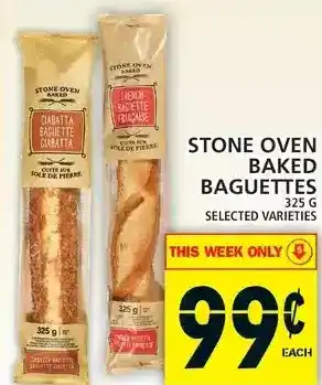 Food Basics Stone oven baked baguettes offer