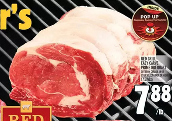 Metro Red grill easy carve prime rib roast offer