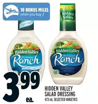 Metro Hidden valley salad dressing offer