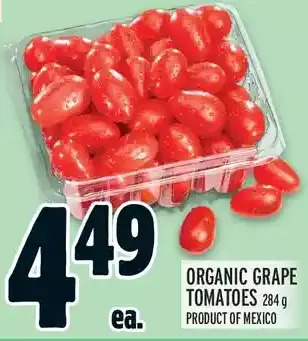 Metro Organic grape tomatoes offer
