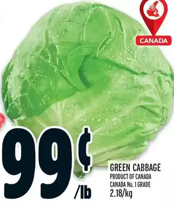 Metro Green cabbage offer