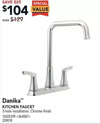 Lowe's Danika kitchen faucet offer