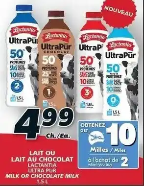 IGA Lait Ou Lait Au Chocolat 1.5L offer