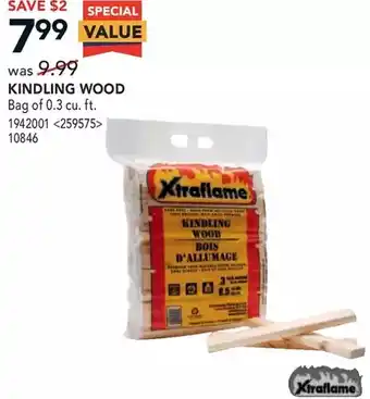 Lowe's Xtraflame kindling wood offer