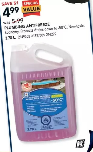 RONA Plumbing antifreeze. 3.78-l offer