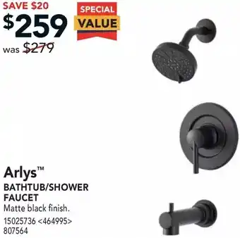 RONA Arlys bathtub/shower faucet offer
