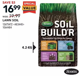 RONA Scotts lawn soil offer
