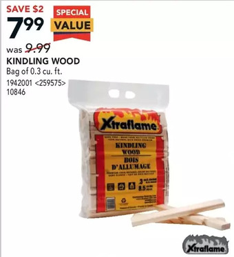 RONA Kindling wood offer