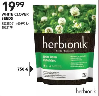 RONA Herbionik white clover seeds offer