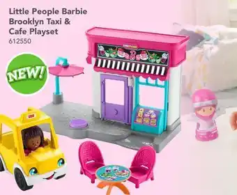 Toys R us Fisher-price little people barbie brooklyn taxi & cafe playset offer