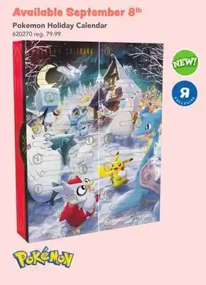 Toys R us Pokemon holiday calendar offer