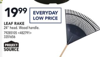 Lowe's Project source leaf rake 24" offer