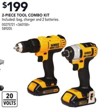 Lowe's Dewalt 2-piece tool combo kit offer