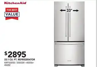 Lowe's 22.1 cu. ft. refrigerator 33" offer
