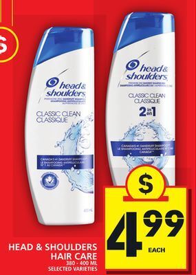 Food Basics Head & shoulders hair care offer
