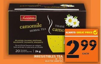 Food Basics Irresistibles tea offer