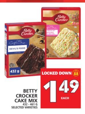 Food Basics Betty crocker cake mix offer
