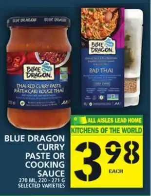 Food Basics Blue dragon curry paste or cooking sauce offer