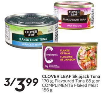 Sobeys Clover leaf skipjack tuna offer
