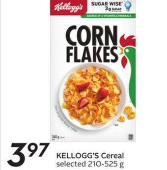 Sobeys Kellogg's cereal offer