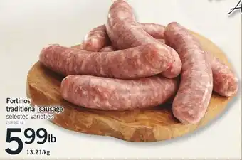 Fortinos Fortinos traditional sausage offer