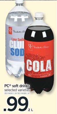 Fortinos Pc® soft drinks, 2 l offer