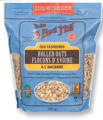 Fortinos Bob's red mill gluten-free rolled oats, 907 g offer