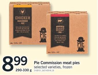 Fortinos Pie commission meat pies, 290-330 g offer