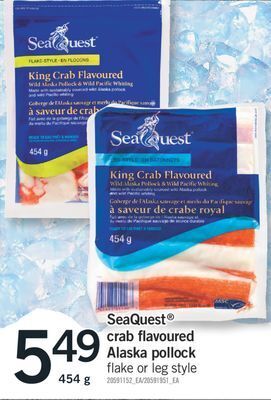 Fortinos Seaquest® crab flavoured crab pollock, 454 g offer