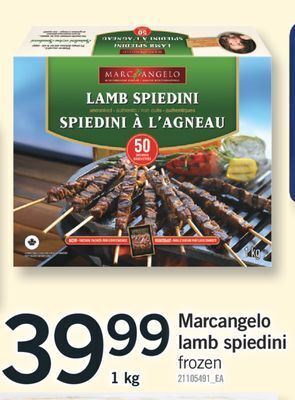Fortinos Marcangelo lamb spiedini, 1 kg offer