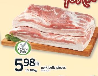 Fortinos Pork belly pieces offer