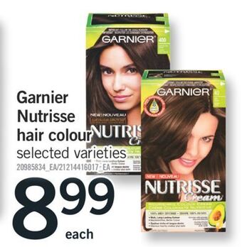 Fortinos Garnier nutrisse hair colour offer