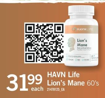 Fortinos Havn life lion's mane, 60's offer