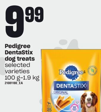 Loblaws Pedigree dentastix dog treats, 100 g-1.9 kg offer