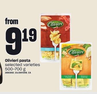 Loblaws Olivieri pasta, 500-700 g offer