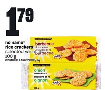 Loblaws No name® rice crackers, 100 g offer