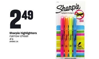 Loblaws Sharpie highlighters, 4's offer