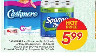 Sobeys Cashmere bath tissue offer