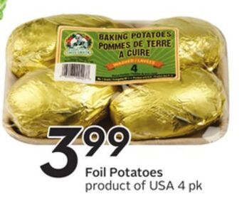 Sobeys Foil potatoes offer