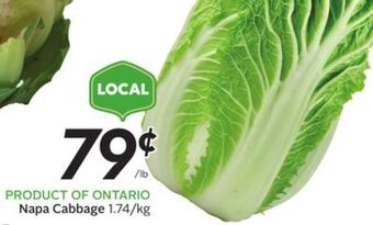 Sobeys Napa cabbage offer