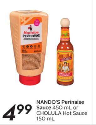 Sobeys Nando's perinaise sauce offer