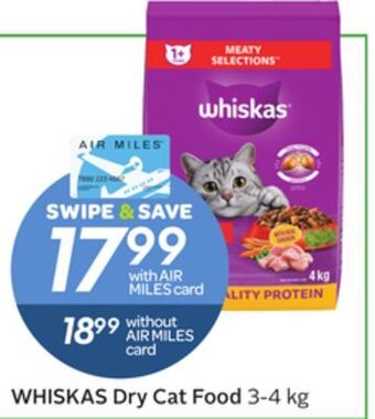 Sobeys Whiskas dry cat food offer