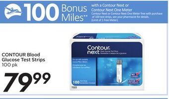 Sobeys Contour blood glucose test strips - 100 air miles® bonus miles offer