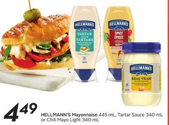 Sobeys Hellmann's mayonnaise offer