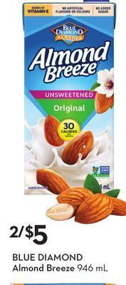 Sobeys Blue diamond almond breeze offer