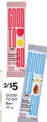 Sobeys Good to go bars offer