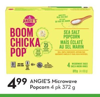 Sobeys Angie's microwave popcorn offer